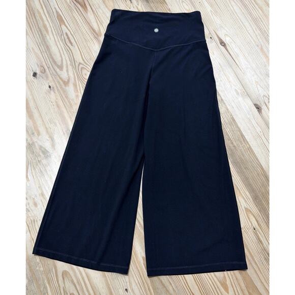 Athleta Elation Wide Leg Crop Pant Size Small Black - Picture 2 of 6